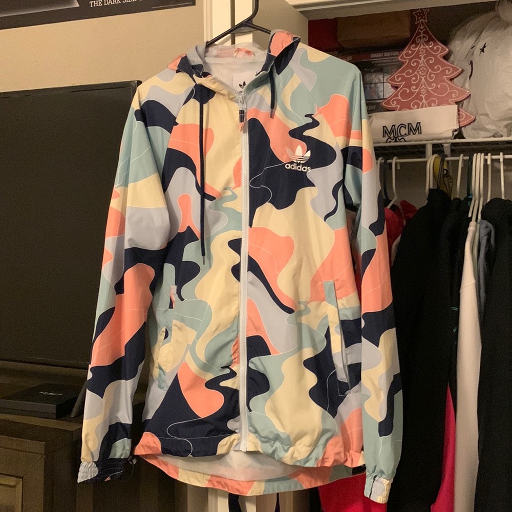 Adidas Windbreaker with portable secret pocket S